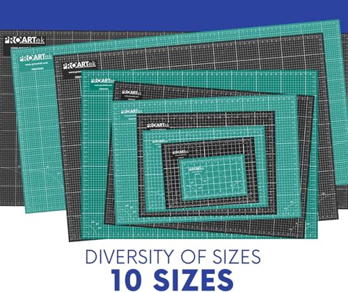 Proartek PK00014 Model GBM4896 Series 48" x 96" Dark Professional Cutting Mat; Double-Sided; Self-Healing; For Graphic Arts, Hobbies, Sewing, Scrapbooking, and other Cutting Projects - size: 96"L x 48"W