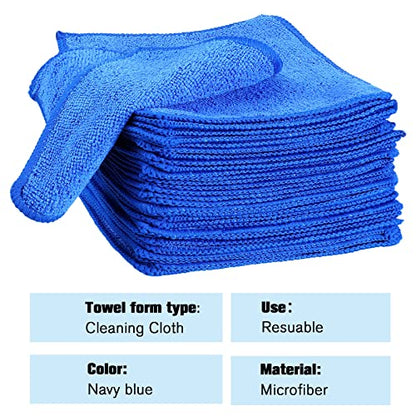 Tanlade Cleaning Cloth Dry Erase Cloth Cleaning Rags Reasonable Kitchen Towels Microfiber Towels Cars Wash(6 x 6 Inch,Blue,30 Pcs) - color: Blue, size: 6 x 6 Inch