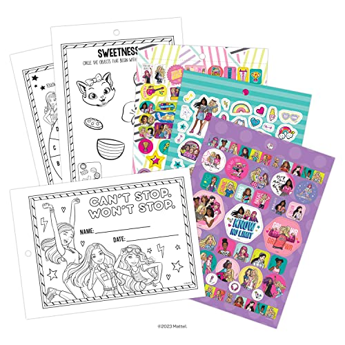 Barbie Reward Sticker Pad, Over 500 Stickers, Includes Reaward Certificates; Mattel 53456
