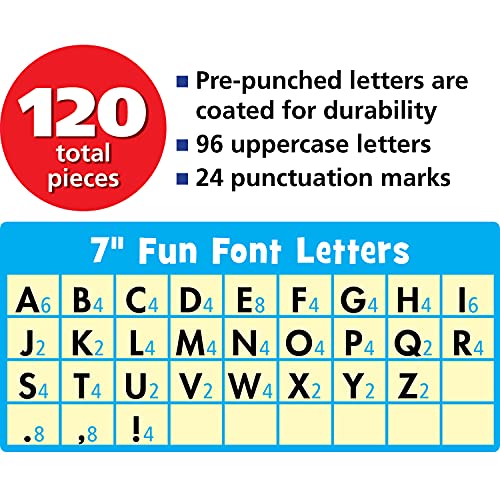Teacher Created Resources Cool for School 7" Fun Font Letters (TCR70108)