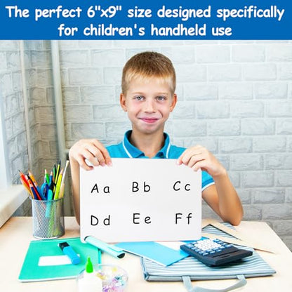 18 Pack Double Sided Dry Erase Boards 6 x 9 inch Double Sided White Boards with 18 Black Markers 6 Erasers Small White Dry Erase Boards for Students Teacher Classroom Supplies (Blank Whiteboard) - style: Blank Whiteboard