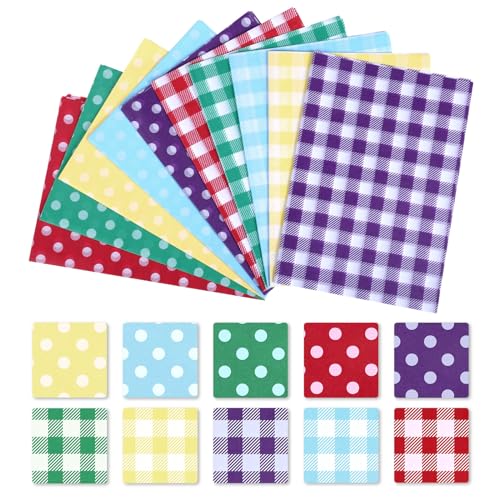 Naler 60 Sheets Dots & Plaid Tissue Paper-14x20 Inch, Colored Tissue Paper for Gift Bags, Wrapping Tissue for Easter Birthday Christmas Party