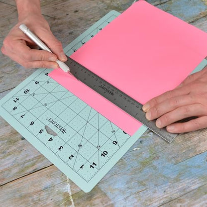 Westcott 9 X 12in Self-Healing Craft Cutting Mat with Grid for Sewing, Quilting, Card Making (00503) - size: 13"L x 10"W, style: Cutting Mat