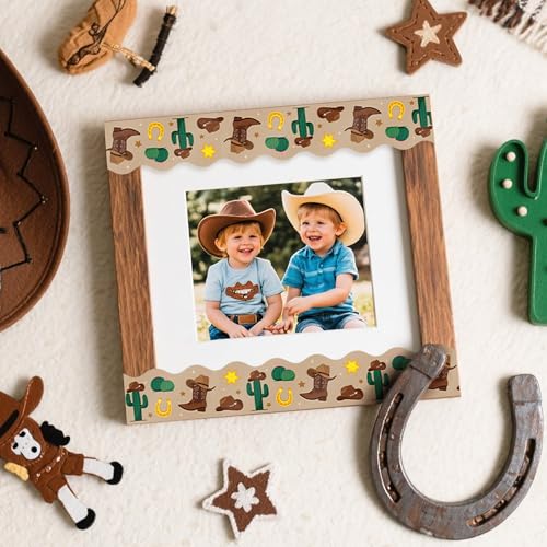 BeYumi Western Cowboy Border Trim - 65ft Back to School Western Cowboy Themed Light Brown Rolled Border Trim Decor Wild West Bulletin Board Set School Classroom Office Chalkboard Party Decoration - style: Western Cowboy Desert