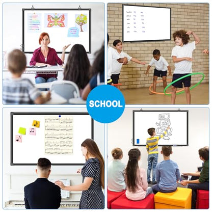 H-Qprobd 36"x24" White Board for Wall Double-Sided Magnetic Dry Erase Board with Black Aluminum Frame, Presentation Whiteboard Suitable for Home, Office, Classroom & Kitchen - size: 36"W x 24"H