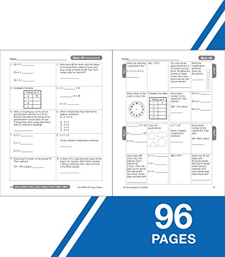 Carson Dellosa Common Core Math 4 Today 3rd Grade Workbooks, Telling Time, Fractions, Addition, Subtraction, Multiplication, Division, and More Mathematics Classroom or Homeschool Curriculum (Volume 6)