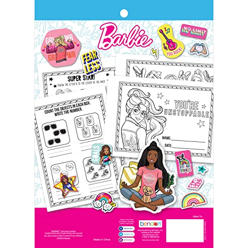 Barbie Reward Sticker Pad, Over 500 Stickers, Includes Reaward Certificates; Mattel 53456