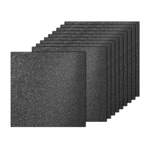 PATIKIL 20Sheets Black Glitter Cardstock, 12x12In Glitter Paper Card Stock Shiny Scrapbook 250gsm Sparkly Paper Large Shimmer for Crafts Scrapbook DIY Art Wedding Party - color: Black, size: 12x12In
