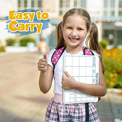 Dry Erase Place Value Whiteboard,9" x 12" Double Sided Dry Erase Boards for Kids for Teaching Place Values from Billions to Decimal Numbers,Math Manipulatives White Board for Students - style: Place Value