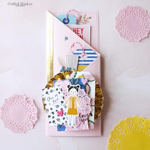 Cardstock Warehouse Pop-Tone Pink Lemonade Cardstock Paper – 25 Sheets, 12 x 12" - 65 lb / 175 GSM Premium Pink Lemonade Card Stock for Die-cutting, Crafts, Scrapbooking, Card Making and DIY Projects - color: Pink Lemonade