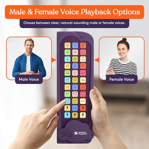Special Supplies AAC Communication Device for Speech Therapy, Talker Buddy Communication Device for Non Verbal Kids & Adults, Talking Aids for Home or School + Travel Bag (Talker Buddy Cloud)