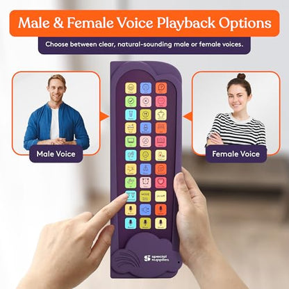 Special Supplies AAC Communication Device for Speech Therapy, Talker Buddy Communication Device for Non Verbal Kids & Adults, Talking Aids for Home or School + Travel Bag (Talker Buddy Cloud)