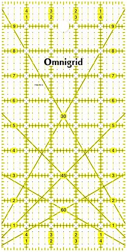 Omnigrid 5" x 10" Rectangle Quilting and Sewing Ruler - size: 5" x 10"