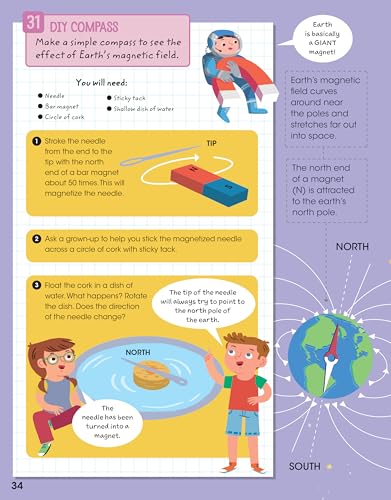 Science Experiments for Kids Ages 5 to 9: 101 Fun STEAM Projects for Curious Mind