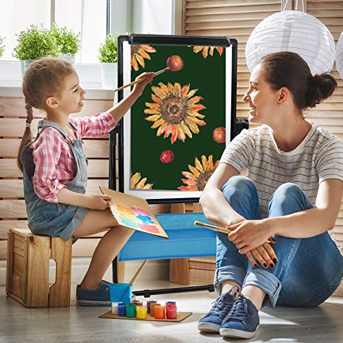 Dry Erase Board with Stand - Double Sided 28"x20" Portable Writing Whiteboards, Height Adjustable & 360° Rotating U Stand Magnetic Whiteboard for Home, School, Restaurant & Presentation - size: 20"W x 28"H
