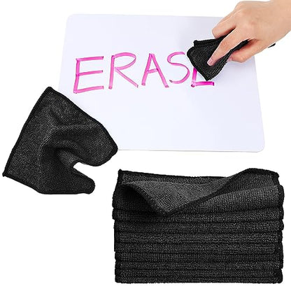 Tanlade Cleaning Cloth Dry Erase Cloth Cleaning Rags Reasonable Kitchen Towels Microfiber Towels Cars Wash(6 x 6 Inch,Black,30 Pcs) - color: Black, size: 6 x 6 Inch