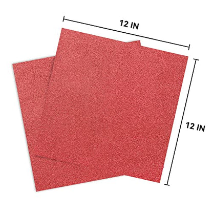 30Sheets Red Glitter Cardstock 12 x 12, Thick Card Stock for Card Making, Scrapbooking, Craft, Paper for Cricut(250Gsm 30Sheets) - color: Red9