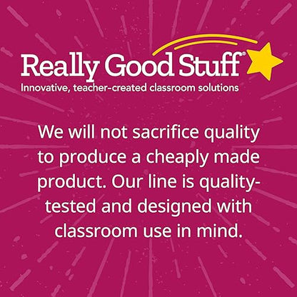 Really Good Stuff 160016WA Multi-Purpose Plastic Storage Baskets for Classroom or Home Use - Stackable Mesh Plastic Baskets with Grip Handles 13" x 10" (Water - Set of 12) - color: Water