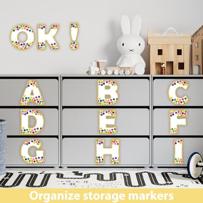Qyeahkj 300PCS Large 7" Font Letters and Punctuation Set White with Confetti Classroom Alphabet Cutout for Bulletin Board Display Home School A Great Helper to Inspire Students' Learning Interest - style: Confetti