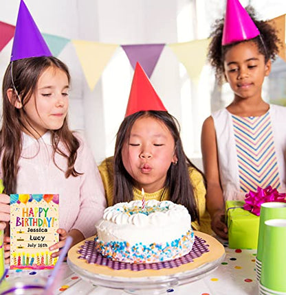 SICOHOME Happy Birthday Certificates for Kids Classroom, 30 Pieces, Yellow Green Blue - color: 3-Happy Birthday