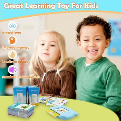 MAYAPHILOS German and English Bilingual Pocket Speech with 510 Sight Words, German Language Learning Toys for Kids, Audible Talking Flashcards, Toddlers' Sensory Preschool Educational Birthday Gifts - size: 510 Words German and English