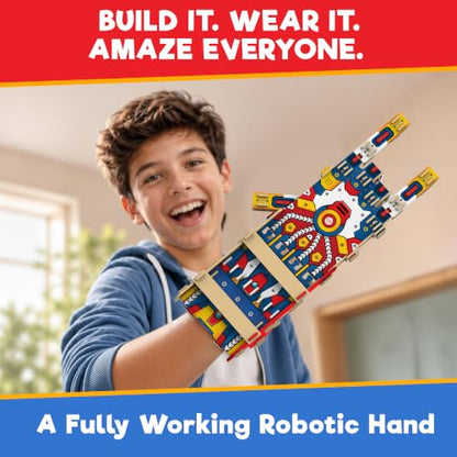 Doctor Jupiter Robotic Hand STEM Toy for Ages 8-13 | Birthday Gifts for Boys & Girls 8,9,10,11,12,13,14 Year Old | Cyborg Hand, Engineering Kit | Learning & Educational Toys - style: Robotic Hand: 8+