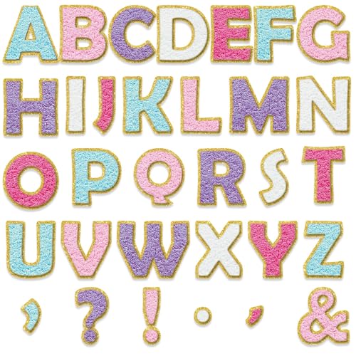 150 PCS Large 6" Bulletin Board Letters Set, Preppy Patch Party Pastel Classroom Alphabet Cutout Letter for Bulletin Board Display Home School, A Great Helper to Inspire Students' Learning Interest - style: Pastel Patch