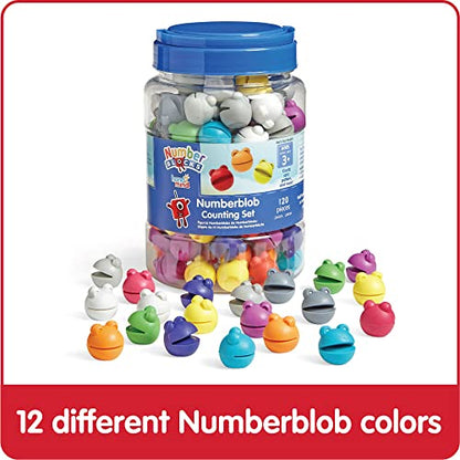 hand2mind Numberblocks Numberblob Counting Set, Math Counters, Educational Math Manipulatives, Numbers for Toddlers, Preschool Learning Toys, Counting Manipulatives for Kindergarten