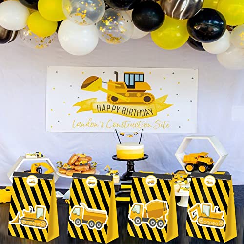 24pcs Construction Party Bags Construction Party Favors Truck Themed Birthday Party Supplies Boys Construction Birthday Party Supplies Construction Theme Birthday Party Supplies - style: truck01