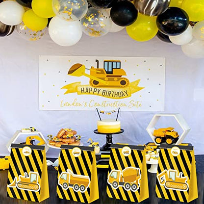 24pcs Construction Party Bags Construction Party Favors Truck Themed Birthday Party Supplies Boys Construction Birthday Party Supplies Construction Theme Birthday Party Supplies - style: truck01