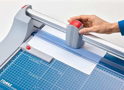 Dahle 448 Premium Rotary Trimmer, 51" Cut Length, 20 Sheet Capacity, Self-Sharpening, Automatic Clamp, German Engineered Paper Cutter - size: 51" Cut Length