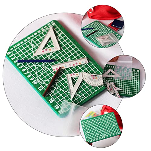 WOONEKY 5pcs Scale Miniature Cutting Mat for Dollhouse Decoration and Photo Props Pen Not Included