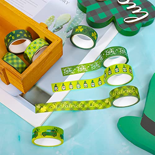 Whaline 24 Rolls Holiday Washi Tape Set Shamrock Easter Egg Heart Masking Tape 0.6 in Green Clover Happy Easter Valentines St. Patrick's Day Decorative Paper Stickers for Scrapbook DIY Craft, 16.4 Ft - style: Valentines St Patricks Easter