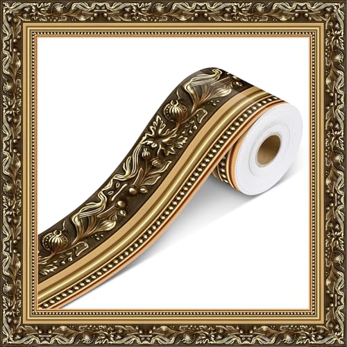 Outus 68ft Vinatge Frame Bulletin Board Border Die-Cut Straight Rolled Picture Frame Border Trim for School Classroom Bulletin Board Decoration for Chalkboard Home Office Party Decor(Exquisite) - style: Exquisite