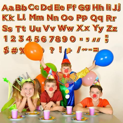 266 Pcs Letters Combo Pack Set Bulletin Board Letter Circus Carnival Letters and Number Accents for Kids Bulletin Board Display Home School Classroom Decor - style: Circus Carnival