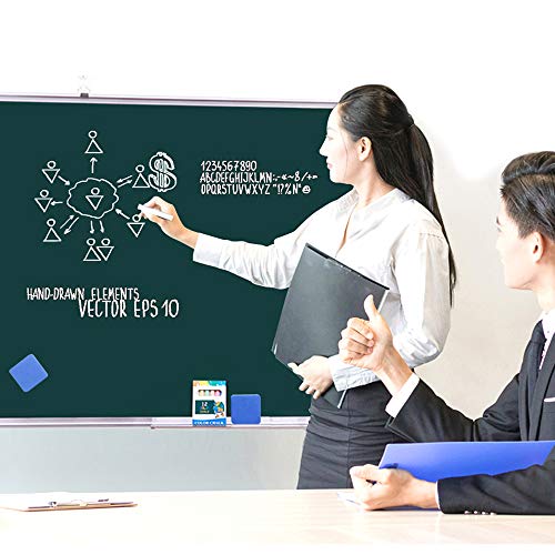 Dry Erase Erasers, 36 Pack Magnetic Whiteboard Eraser Chalkboard Eraser Dry Eraser for Classroom Office and home (Blue) - color: 36pcs Blue1