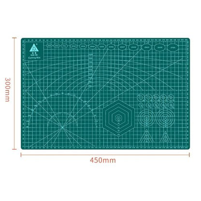 Self-Healing Cutting Mat 12x 9 Inch-Precision Grid for Exacto Knife Blades - Protective Craft Surface for Quilting, Scrapbooking, Stencil Art Projects
