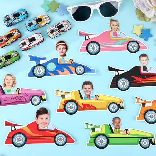 gisgfim 80Pcs Racing Car Cutouts Race Car Decorations Bulletin Board Auto Paper Cut-Outs Classroom Decor for Boy Girl DIY Craft Photo Wall Kindergarten Preschool Back to School Party Favor Supply - style: Racing Car
