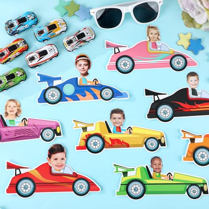 gisgfim 80Pcs Racing Car Cutouts Race Car Decorations Bulletin Board Auto Paper Cut-Outs Classroom Decor for Boy Girl DIY Craft Photo Wall Kindergarten Preschool Back to School Party Favor Supply - style: Racing Car
