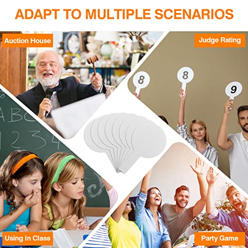 25 Pieces Dry Erase Answer Paddles Handheld Double Sided Paddles Mini White Boards Small White Board Dry Erase Signs Auction Paddles for Students Classroom Voting Games