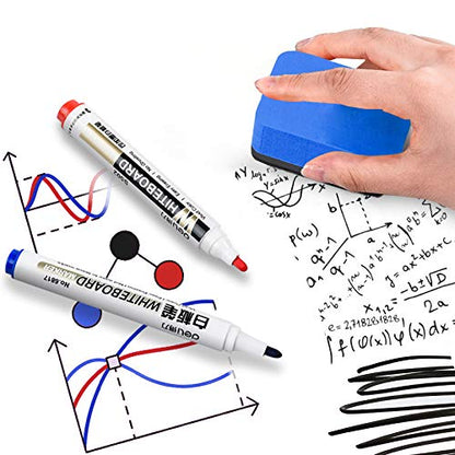 Dry Erase Erasers, 36 Pack Magnetic Whiteboard Eraser Chalkboard Eraser Dry Eraser for Classroom Office and home (Blue) - color: 36pcs Blue1