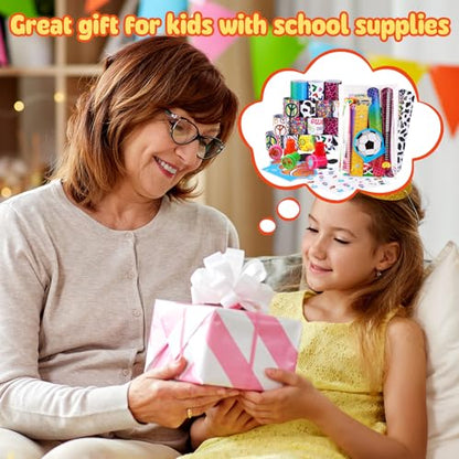 BenLouis 240Pcs Kids' Party Favors Sets Stampers Pencils Stickers School Stationery Bulk for Kids 4-8-12 Classroom Birthday Candy Goodie Bags Pinata Stuffers Rewards Gifts Supplies