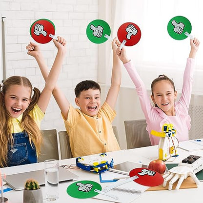 30 Pack Thumbs up Thumbs Down Classroom Voting Paddles Small Group Classroom Supplies Teacher Supplies, Yes or No Classroom Signs Student Supplies