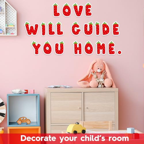 150 PCS Large 6" Bulletin Board Letters Set, Strawberry Classroom Alphabet Sweet Berry Cutout Letter for Bulletin Board Display Home School, A Great Helper to Inspire Students' Learning Interest - style: Strawberry Themed
