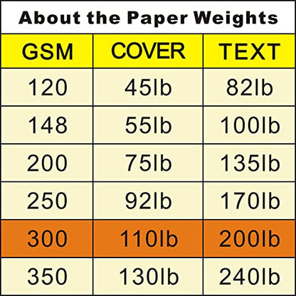 25 Sheets Heavyweight White Cardstock 110lb 8.5x11, White Card Stock 300 GSM Thick Paper for Arts and Craft, Drawing, DIY Projects