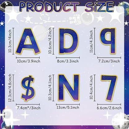 266 Pcs Letters Combo Pack Set Bulletin Board Letters Thanksgiving Fall Letters and Number Accents Bulletin Board Display Home Decor - style: Galaxy