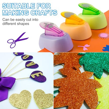 PATIKIL 10 Sheets Gold Glitter Cardstock Paper, A4 250gsm Rectangle Premium Sparkly Paper Craft Cardstock Paper for Scrapbook Card Making DIY Art Projects Wedding Party - color: Gold, size: A4