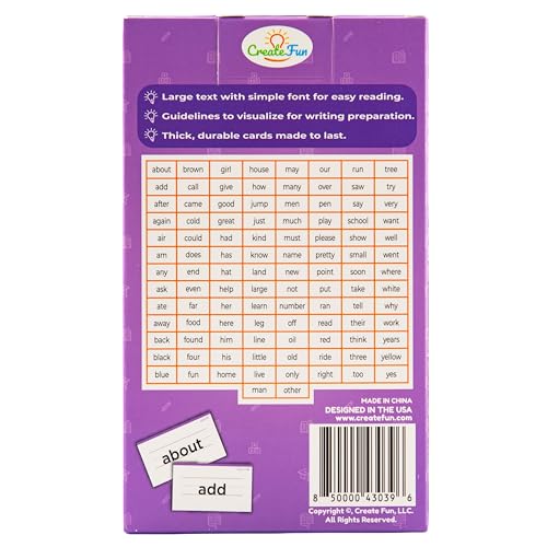 106 Sight Words Flash Cards Kindergarten for Ages 4-5, Dolch & Fry Sight Word Reading Games, Homeschool Supplies for Preschool with 7 Educational Game Ideas