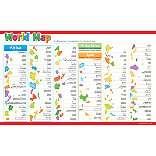 MasterPieces 60 Piece Educational Jigsaw Puzzle for Kids - World Map - 16.5"x12.75"