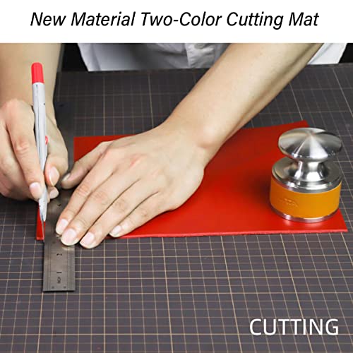WUTA Self Healing Sewing Mat, PVC Cutting Mat A1 Double Sided Cutting Board for Sewing, Craft, Quilting, Fabric, Scrapbooking Project（35.4" x 23.6") - size: 35.4"L x 23.6"W